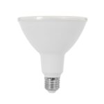 Ampoule LED PAR38 blanche à culot E27, finition mate, forme spot