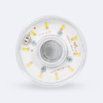 Ampoule LED corn E27 boîtier transparent puces SMD jaunes pour éclairage extérieur