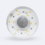 Ampoule LED corn ronde avec puces LED apparentes et dissipateur central