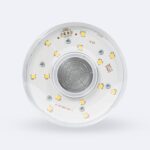 Ampoule LED corn E27, surface circulaire à puces LED visibles, finition blanche