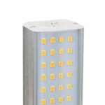 Ampoule LED G24, corps aluminium rectangulaire, 24 LED SMD visibles