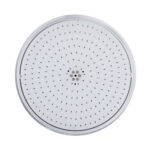 Ampoule LED piscine ronde blanche à multiples diodes LED, contour chromé slim