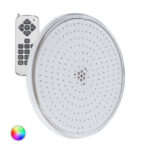 Ampoule LED Piscine Slim Submersible PAR56 RGB 12V AC 20W IP68 Télécommande RF