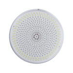 Ampoule LED submersible PAR56 ronde plate, boîtier blanc, matrice de LED en spirale