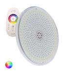 Ampoule LED Piscine Slim Submersible PAR56 RGBW 12V DC 35W IP68 Télécommande RF