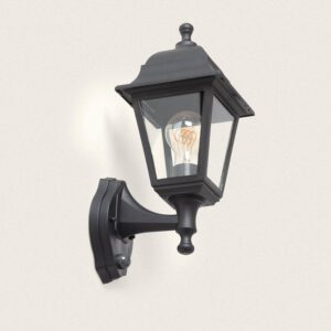 Applique Extérieure Sennen Noire avec Capteur PIR