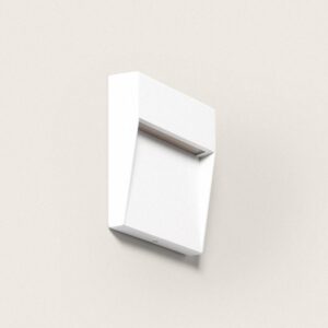 Applique murale blanche en saillie carrée, fente lumineuse dirigée vers le bas