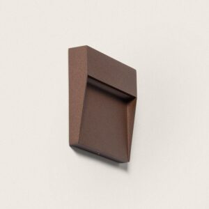 Applique Murale Extérieur LED 3W CCT Sélectionnable en Saillie Carrée Jade Brun