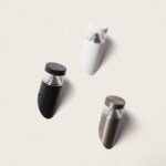 Applique murale extérieure en trois finitions noir, blanc et inox brossé