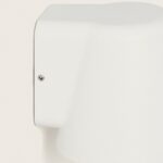 Applique murale blanche en aluminium forme arrondie