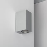 Applique Murale Extérieure Aluminium Miseno Argentée Éclairage Double Face