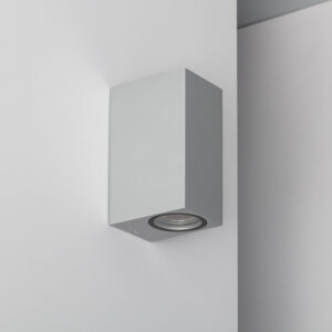 Applique Murale Extérieure Aluminium Miseno Argentée Éclairage Double Face