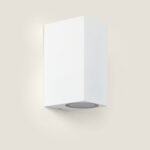 Applique Murale Extérieure Aluminium Miseno Blanche Éclairage Double Face