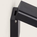 Applique murale aluminium noir mat rectangulaire orientable