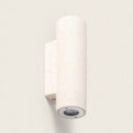 Applique Murale Extérieure Ciment Éclairage en Double Face Banjar Beige