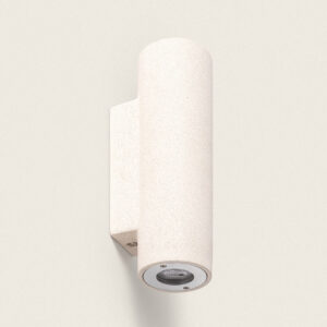 Applique Murale Extérieure Ciment Éclairage en Double Face Banjar Beige