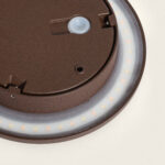 Applique murale extérieure anneau LED aluminium finition rouille