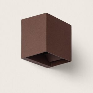 Applique Murale Extérieure LED 10 W Aluminium CCT Sélectionnable Denny Rouille