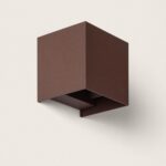 Applique Murale Extérieure LED 10 W Aluminium Éclairage Double Face CCT Sélectionnable Iridix Rouille