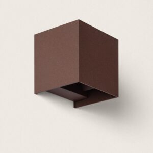 Applique Murale Extérieure LED 10 W Aluminium Éclairage Double Face CCT Sélectionnable Iridix Rouille