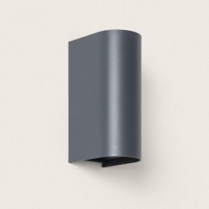 Applique Murale Extérieure LED 10 W Aluminium Éclairage Double Face CCT Sélectionnable Oscilum Round Anthracite