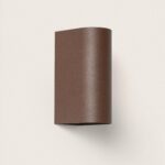 Applique Murale Extérieure LED 10 W Aluminium Éclairage Double Face CCT Sélectionnable Oscilum Round Rouille