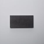 Applique murale rectangulaire noire, finition mate, design plat pour fixation murale