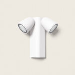 Applique Murale Extérieure LED 12W Aluminium Abel 2 Spots Blanc