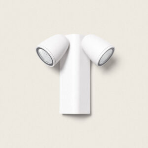 Applique Murale Extérieure LED 12W Aluminium Abel 2 Spots Blanc