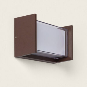 Applique Murale Extérieure LED 12W Aluminium CCT Sélectionnable Double Éclairage Arelien Rouille