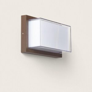 Applique Murale Extérieure LED 12W Aluminium CCT Sélectionnable Double Éclairage Caelia Rouille