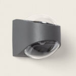 Applique Murale Extérieure LED 12W Aluminium Éclairage Double Face Adelfa Gris foncé