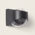 Applique Murale Extérieure LED 12W Aluminium Éclairage Double Face Adelfa Noir