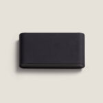 Applique murale extérieure rectangulaire noire en aluminium, montage mural