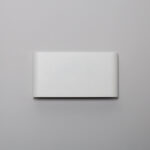 Applique murale rectangulaire blanche minimaliste, plaque murale plate pour installation extérieure