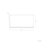 Applique murale rectangulaire LED extérieure 175 x 90 mm
