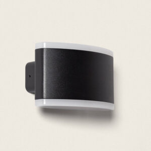 Applique Murale Extérieure LED 12W Éclairage Rectangulaire Noire Bertol