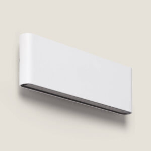 Applique murale rectangulaire blanche en aluminium à LED, éclairage bidirectionnel