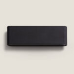 Applique murale rectangulaire noire à finition mate pour montage mural