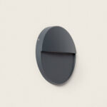 Applique Murale Extérieure LED 6.5W CCT Sélectionnable en Saillie Ronde Jade Gris foncé