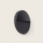 Applique Murale Extérieure LED 6.5W CCT Sélectionnable en Saillie Ronde Jade Noir