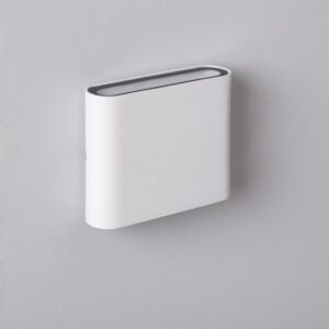 Applique Murale Extérieure LED 6W Aluminium Carrée Éclairage Double Face Luming Blanc