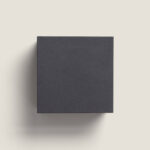 Applique murale carrée anthracite en aluminium finition mate