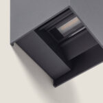 Applique murale extérieure aluminium anthracite rectangulaire double face