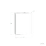 Applique murale extérieure rectangulaire, dimensions 115 × 90 × 30 mm