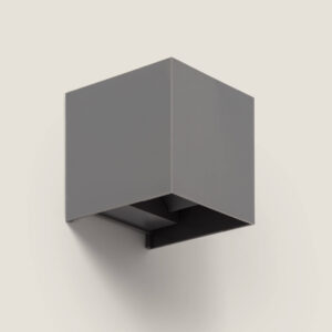 Applique Murale Extérieure LED 6W Éclairage Double Face New Eros Gris Clair Blanc chaud 2700K