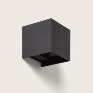 Applique Murale Extérieure LED 6W PC Double Éclairage Eros Noir