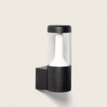 Applique Murale Extérieure LED 8W Éclairage Rectangulaire Noire Cergo