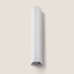 Applique murale extérieure blanche en aluminium, forme verticale, éclairage LED double face haut et bas