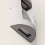 Applique murale extérieure LED gris ciment, double flux lumineux haut et bas